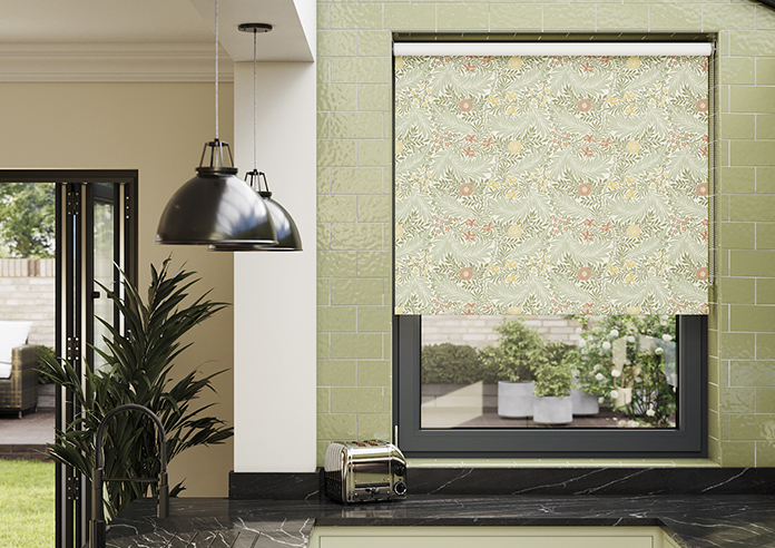 William Morris At Home Larkspur, Nettle - Roller Blind - Image 3